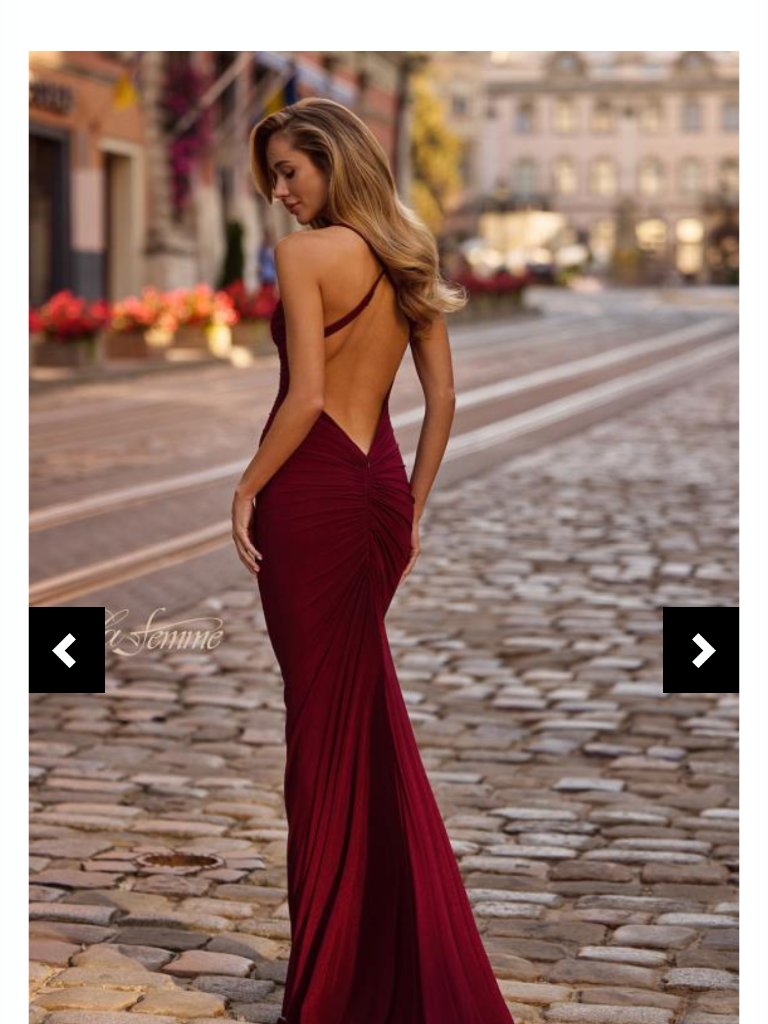 La Femme 32834 Prom Dress Dark Berry Size 4 New Unworn